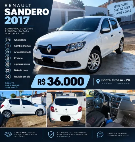 Renault Sandero Authentique Hi-power 1.0 16V 5P 2017