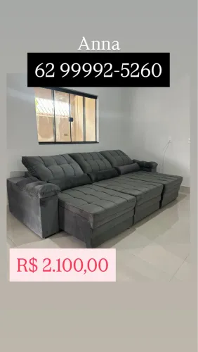 SOFÁ RETRÁTIL E RECLINÁVEL (&)