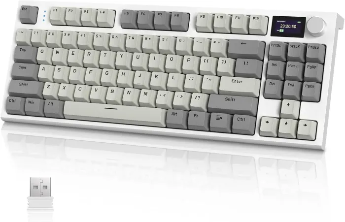 Attack Shark K86 Wireless RGB (Com Tela TFT, Knob e Acessórios)