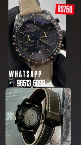 Relógio Omega SEAMASTER Automático Com Pulseira de Couro