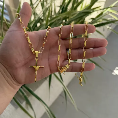 Corrente banhada a ouro 18