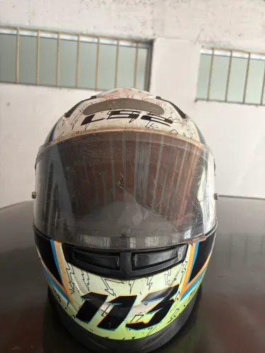 Capacete Ls2 Ff358 Rafael Paschoalin Amarelo Tamanho 62