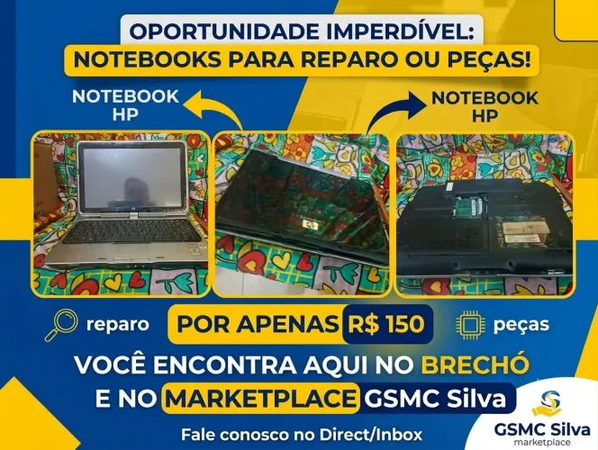 Notebook HP para conserto ou retirar peças