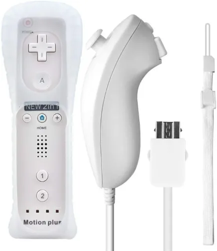 Novo! Controle Remote Plus + Nunchuk Para Nintendo Wii Wiiu