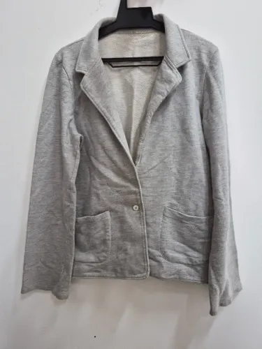 Blazer de moleton cinza