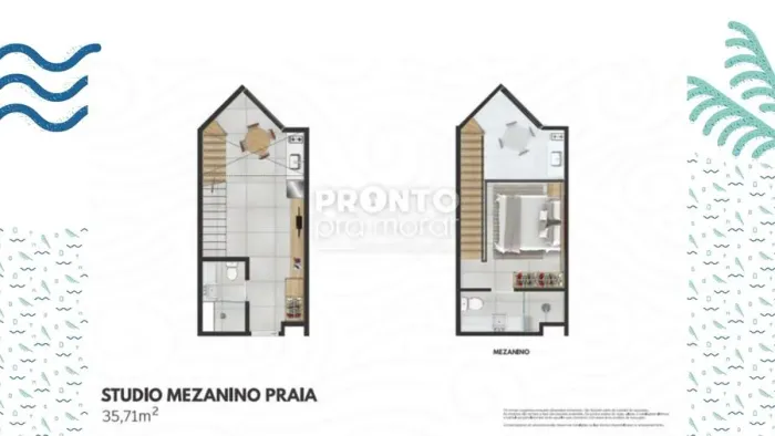 Flat com 1 quarto em Carneiros