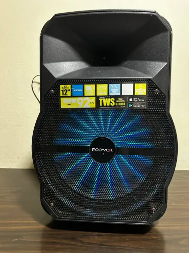 Caixa de Som Polyvox XC-512T 400W Bluetooth - Woofer 12" (Excelente Estado)