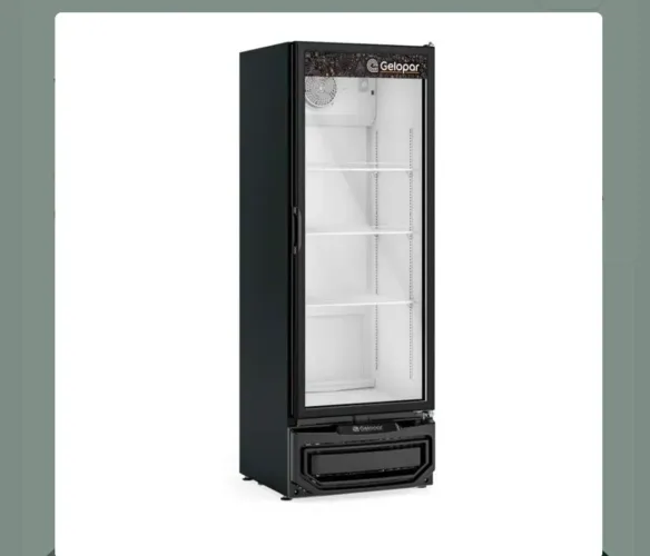 Refrigerador Gelopar 400 lts porta de vidro