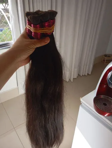 mega de cabelo humo de 65 CMT  indiano liga rosa classe A