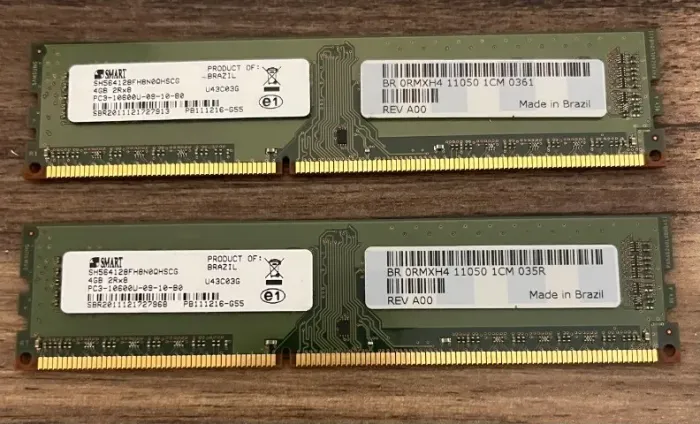 kit com 2 x 4gb Memória RAM para desktop