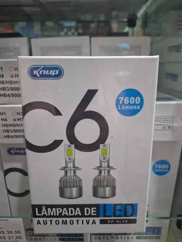 Lampada automotiva h4, h3, h7