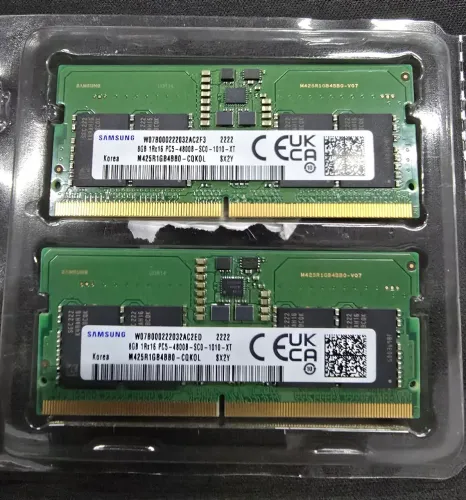 Memória RAM 2x8Gb=16gb DDR5 4800mhz Notebook