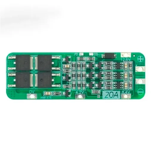 BMS 3S 12.6V com proteção para células de litio e baterias 18650