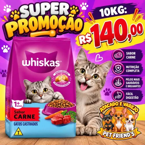 Ração Whiskas mega oferta