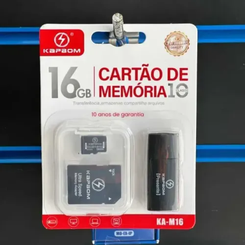 Cartão de Memória 16GB 3 em 1 KAPBOM KA-M16