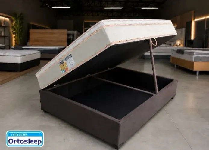 Cama casal baú frete grátis
