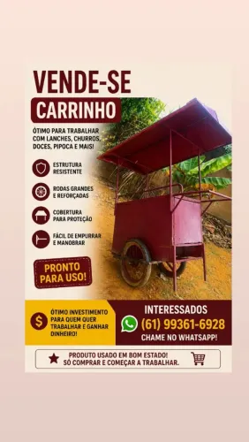 Carrinho de venda ambulante 