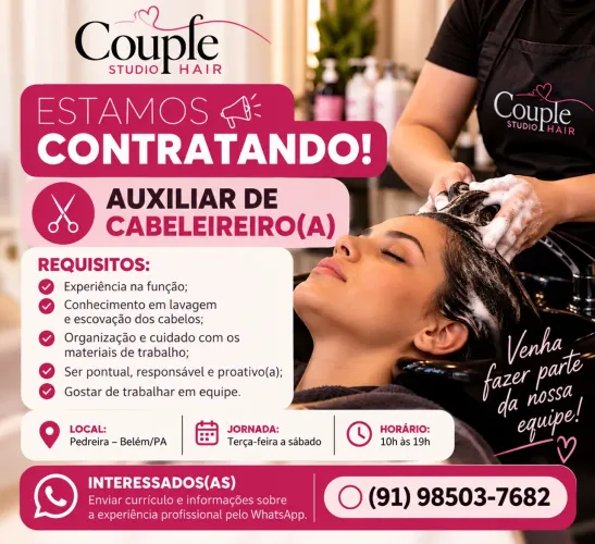 Auxiliar de cabeleireiro 