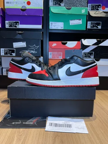 Jordan 1 Low Bred Toe 38 original 