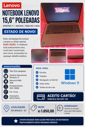 Notebook lenovo
