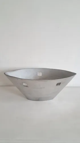 Vaso cachepô de aluminio fundido! 37x27 cm