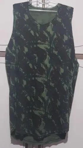 camiseta regata machao mesclada camuflada
