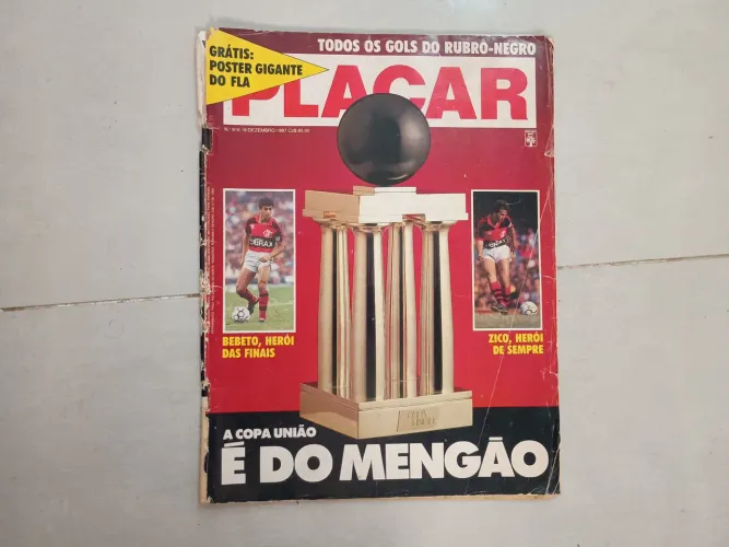 PLACAR - COPA UNIÃO É DO MENGO!!! REVISTA ORIGINAL COM TODA HISTÓRIA DA FINAL. IMPERDÍVEL