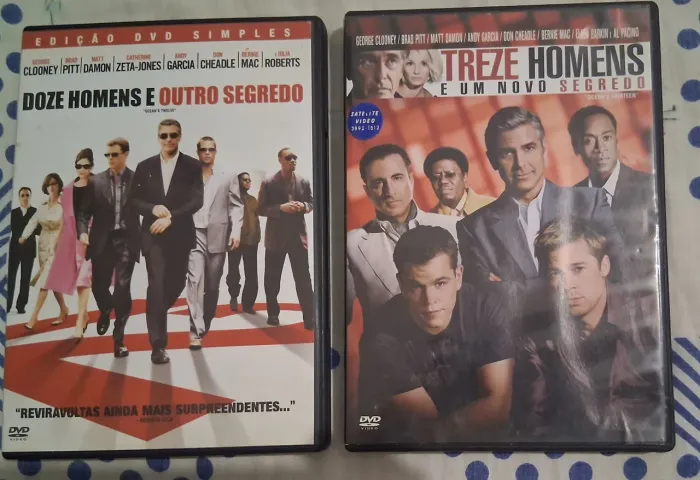 LOTE Dvds - Doze Homens e outro Segredo + Treze Homens e um novo segredo