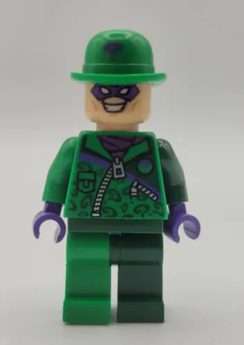 Lego DC Super Heroes SH088 - The Riddler - Green and Dark Green Zipper Outfit