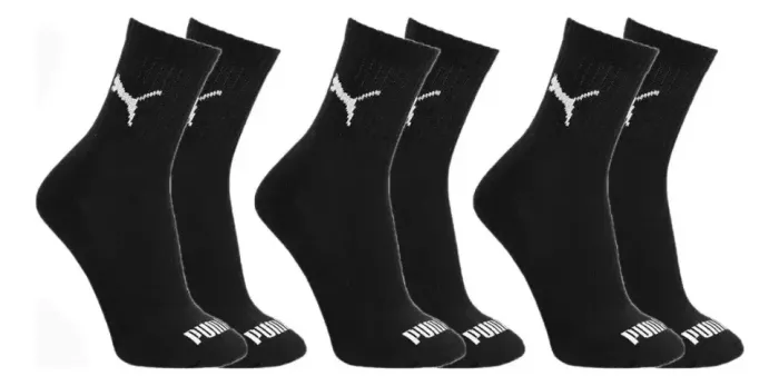 Kit 3 Pares Meia Puma Cano Médio