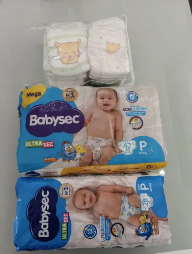 Fralda BABYSEC P e PERSONAL BABY