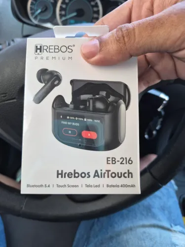 FONE BLUETOOTH PREMIUM (estojo com tela touch screen)