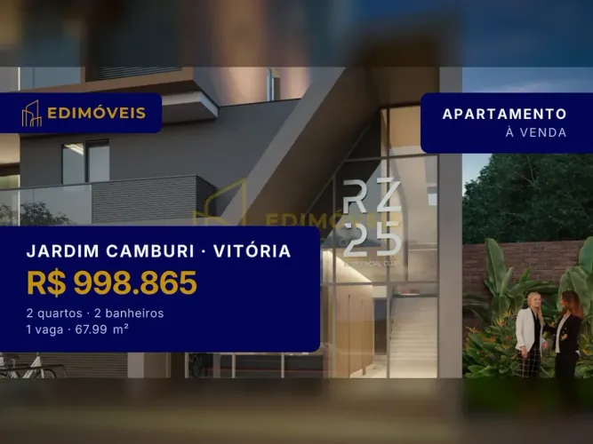 Jardim Camburi: Apartamento 2 quartos com área de lazer incrível