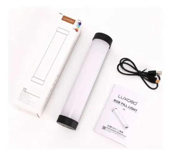 Bastão LED RGB Luxceo V8 Dimerizável 4W CCT 3000K-6000K Bateria 2000mAh<br>