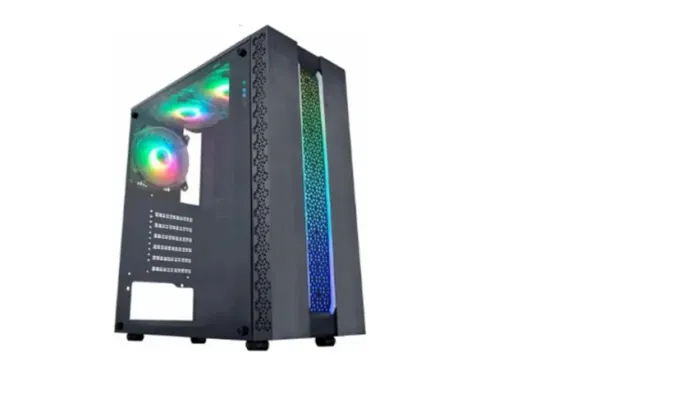 GABINETE GAMER K-MEX CG-42PT PAINEL EM LED