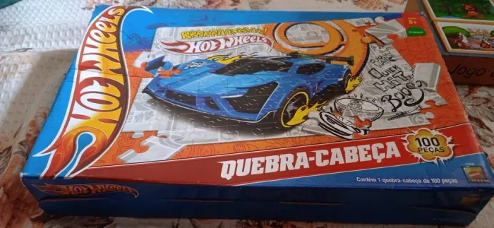 Quebra cabeça hotwheels