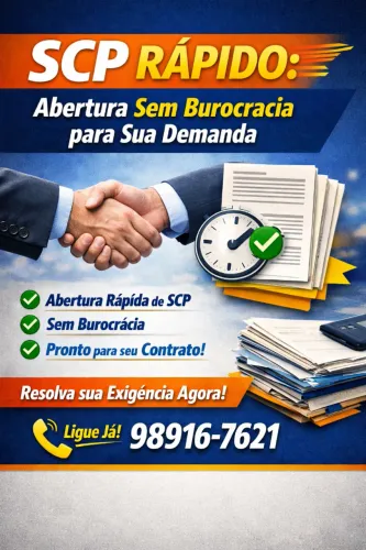 CNPJ - SCP Rápido: Abertura Sem Burocracia para Sua Demanda