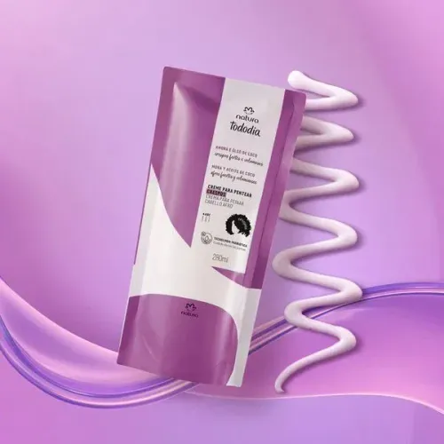 Creme para pentear cabelos crespos