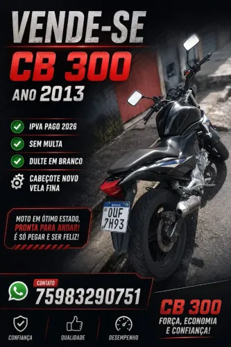 Vendo cb 300 2013