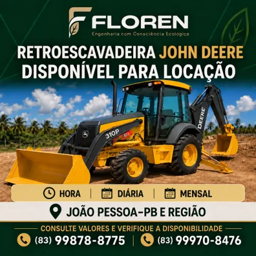 Locação de retroescavadeira