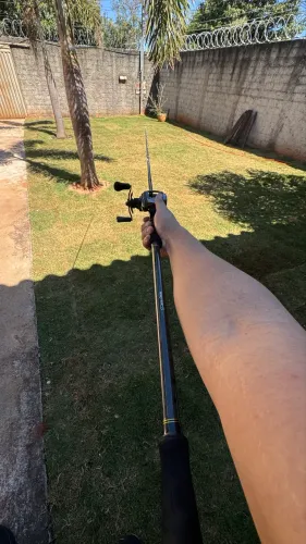 Vara de pesca é carretilha 
