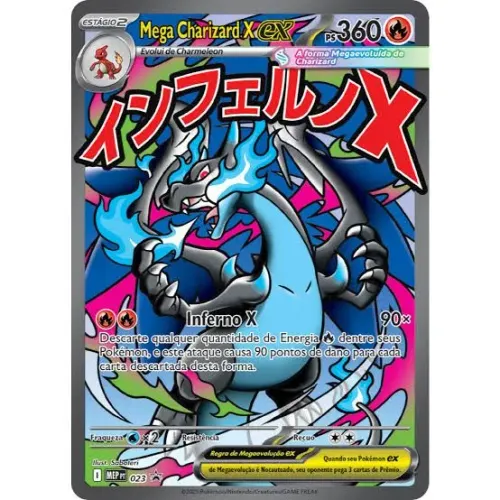 Carta Pokémon Mega Charizard Ex Secreto Original Copag Mega Charizard Ex Secreto