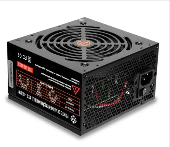 (Novo) Fonte 500w PC Gamer Pfc Ativo, Black