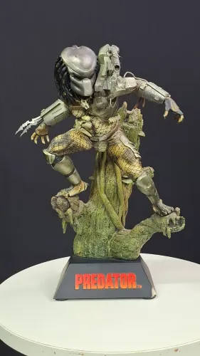 Predator Jungle Hunter poliestone mini statue Sideshow Exclusiva (com detalhes)