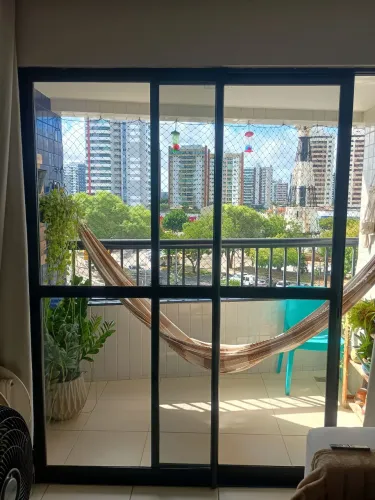Porta esquadria de alumínio preto nova