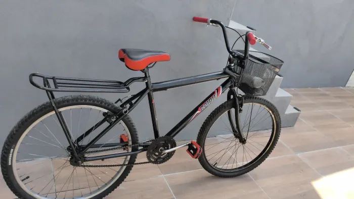 Bicicleta Aro 26 Top - Completa, Cesta e Bagageiro - Linda! ?