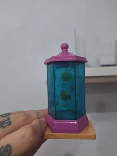 Aquário miniatura peça de reposição para casa da Barbie boneca