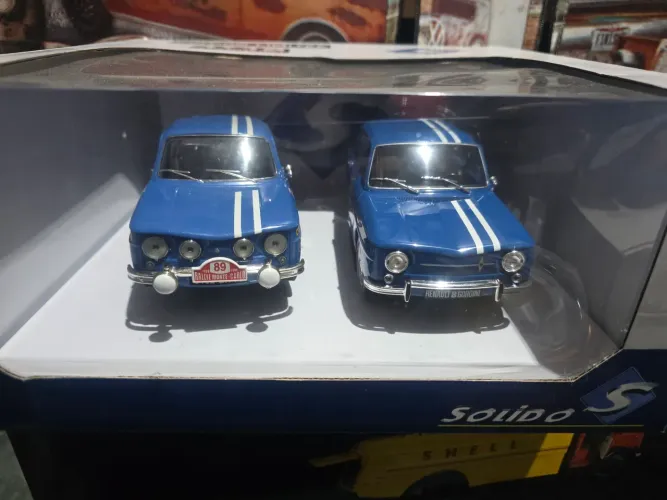 Miniatura 1:18 dupla Renault Gordini edição limitada sólido