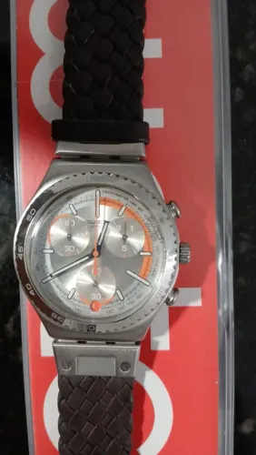 Relógio Swatch Irony Chrono YCS492 - Novo na Caixa