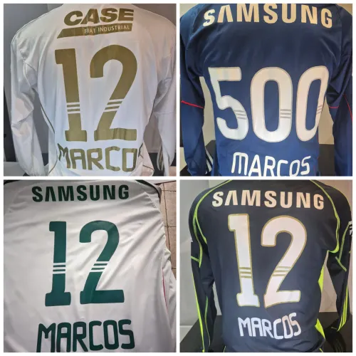 kit Coleção 4 camisas palmeiras gk goleiro marcos